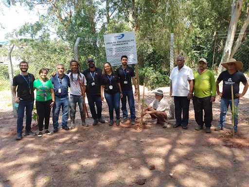 SEMANA DA ÁGUA NA EMAE TEM PLANTIO DE ÁRVORES NATIVAS DA MATA ATLÂNTICA